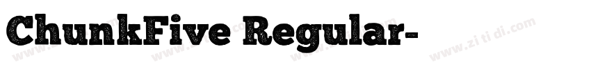 ChunkFive Regular字体转换